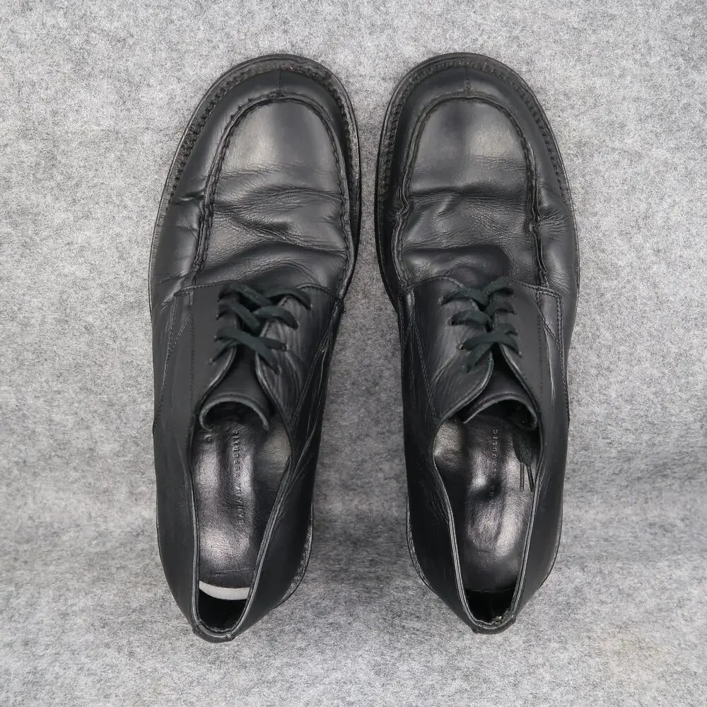 Banana Republic Shoes Mens 9.5 Derby Oxford Black Leather Moc Toe Dress Formal